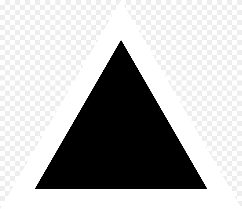 Triangle Clipart Black And White Triangle Icon Vector Free Transparent Png