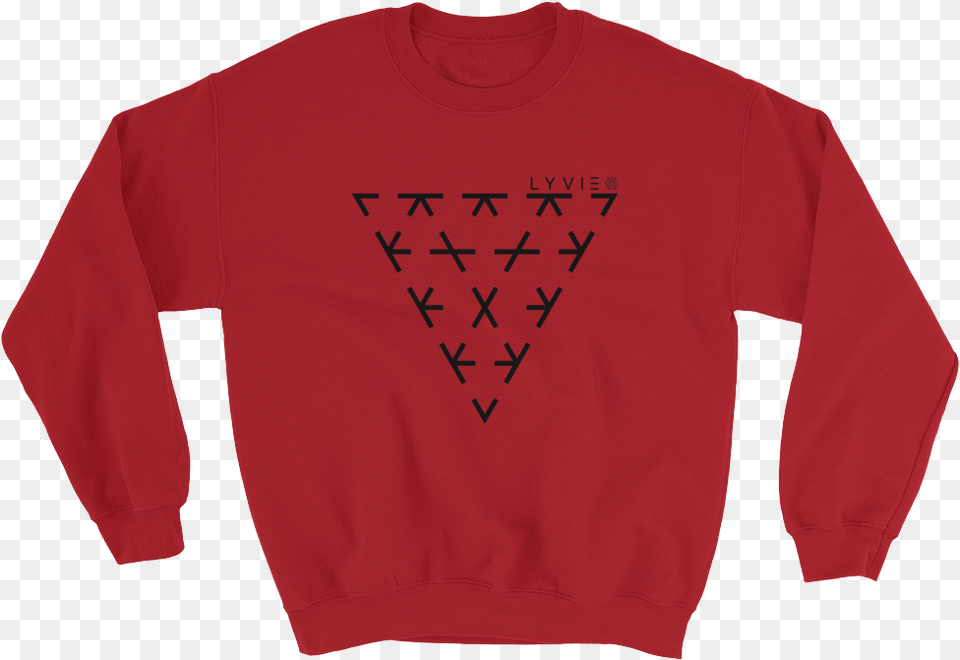 Triangle Crewneck Sweater Great Artist Steal Shirt, Clothing, Knitwear, Long Sleeve, Sleeve Free Transparent Png