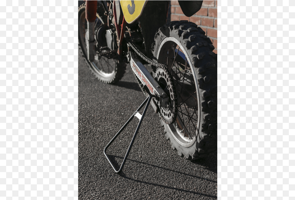 Triangle Dirtbike Stand Sealey Part No Motorcycle, Alloy Wheel, Vehicle, Transportation, Tire Png Image