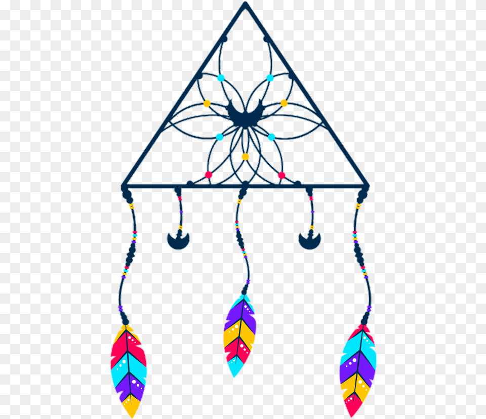 Triangle Dreamcatcher Boho Hipster, Accessories, Earring, Jewelry, Art Free Png