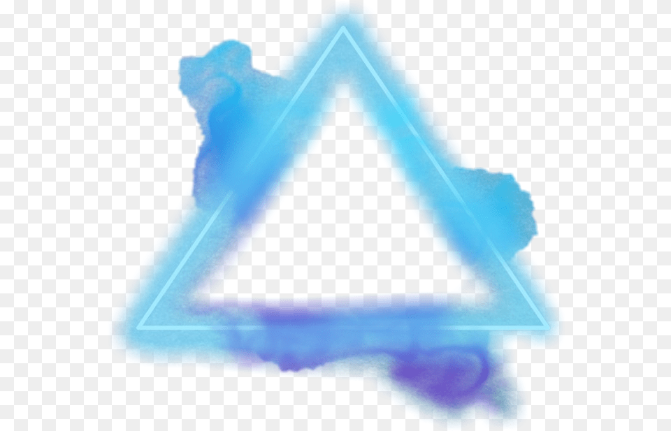 Triangle Frame Geometry Blue Smoke Triangle, Person Free Png