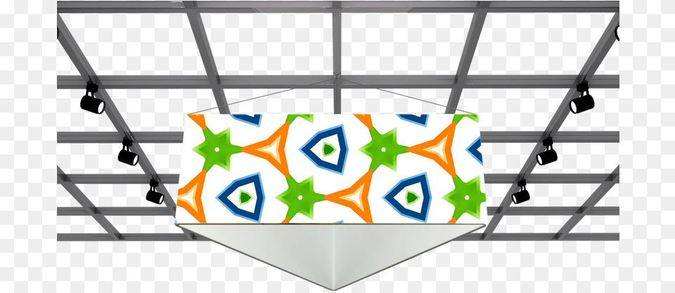 Triangle Hanging Sign With Custom Printed Graphics Do Ho Suh Textiles, Chandelier, Lamp Free Png