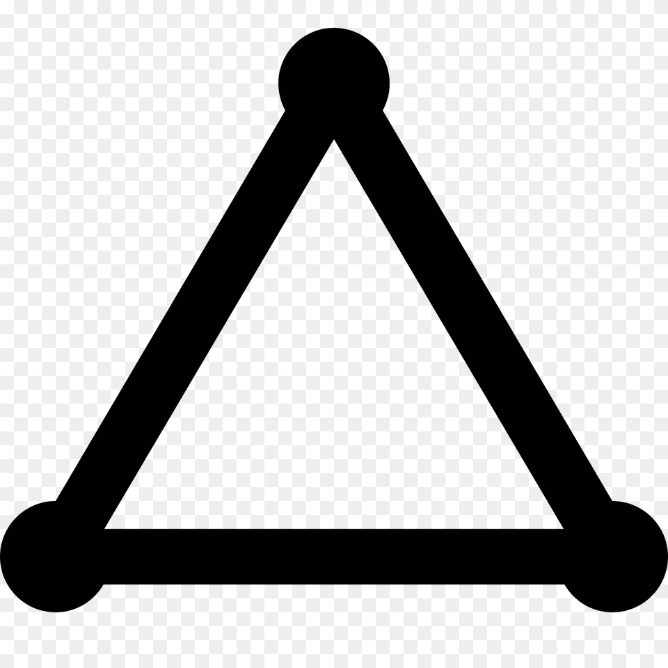 Triangle Icon, Gray Png Image