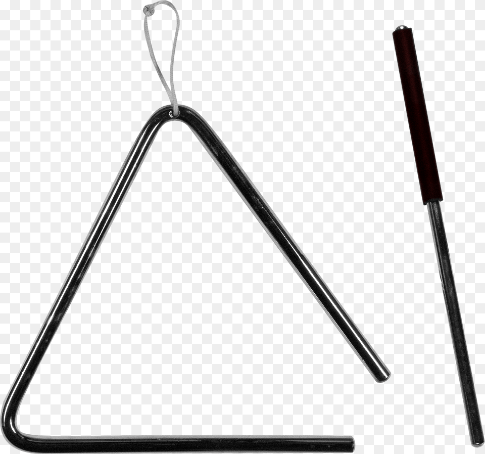 Triangle Instrument And Stick Triangle Instrument Transparent Background, Baton Free Png