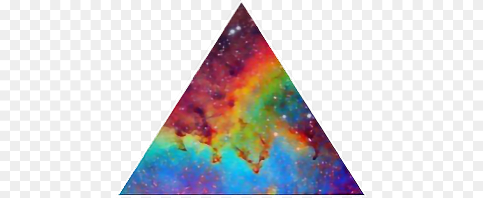 Triangle Nebula Space Rainbow Stars Stardust Freetoedit Free Transparent Png