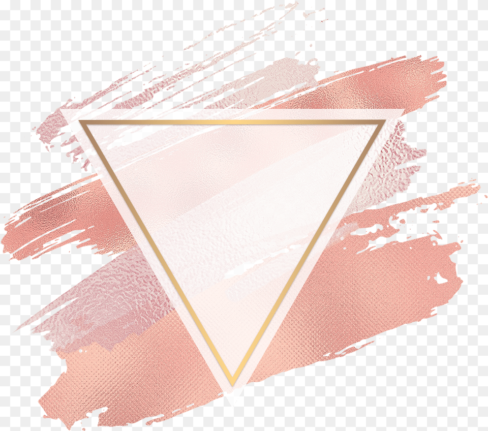 Triangle Pink Gold Brush Glitter Geometric Colorful Fra Visual Arts, Adult, Bride, Female, Person Free Png Download