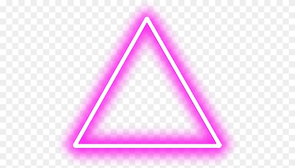 Triangle Pink Red Tumblr Shapes Glow Neon Pinktriangle Triangulo Png Image