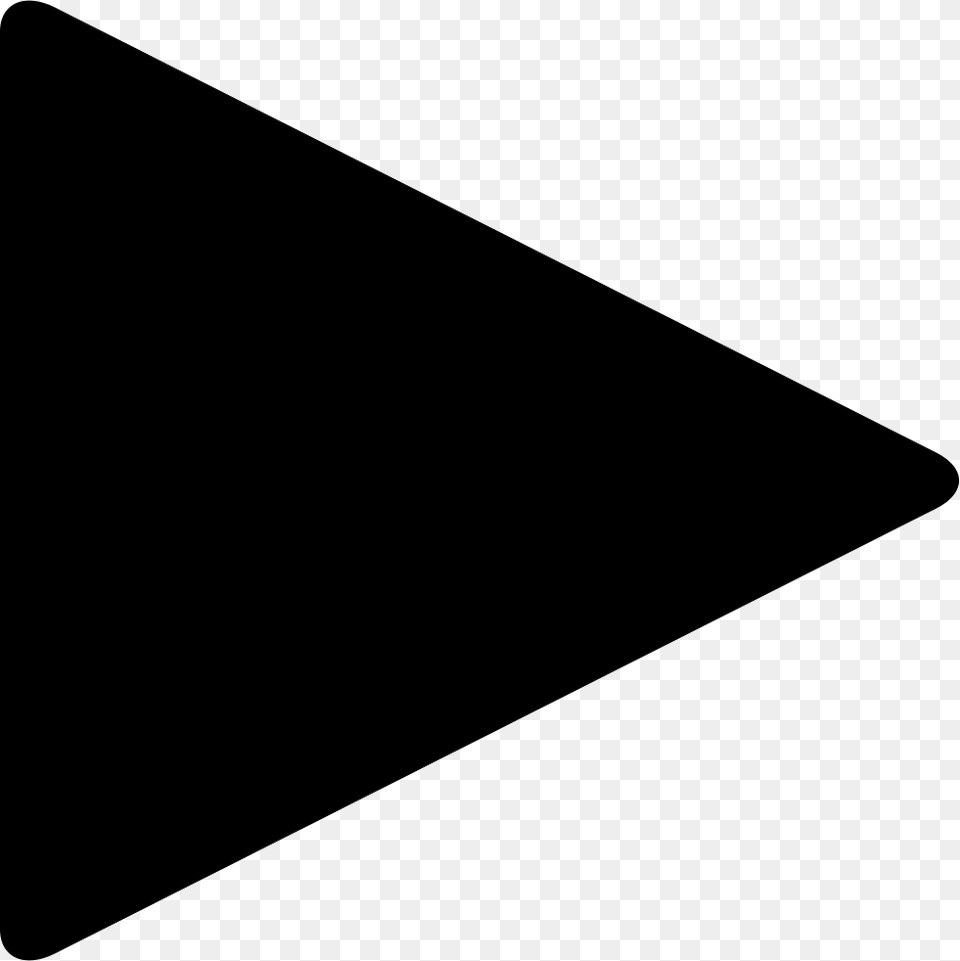 Triangle Play Button, White Board Png Image