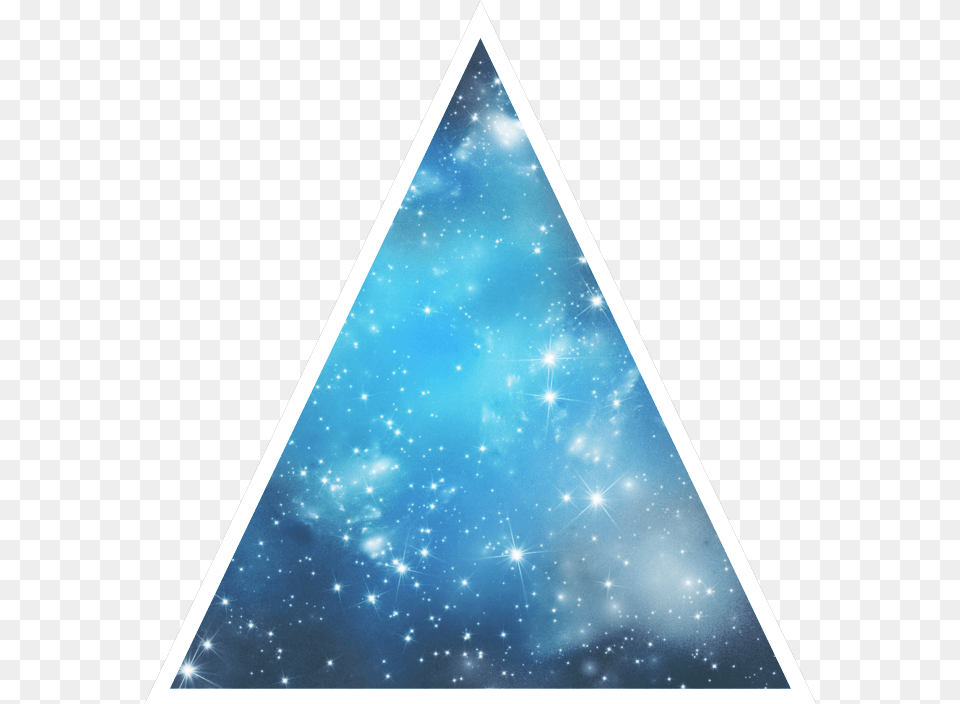 Triangle Portal Fantasy Cutout Sparkles Blue Triangle Portal, Astronomy, Moon, Nature, Night Png