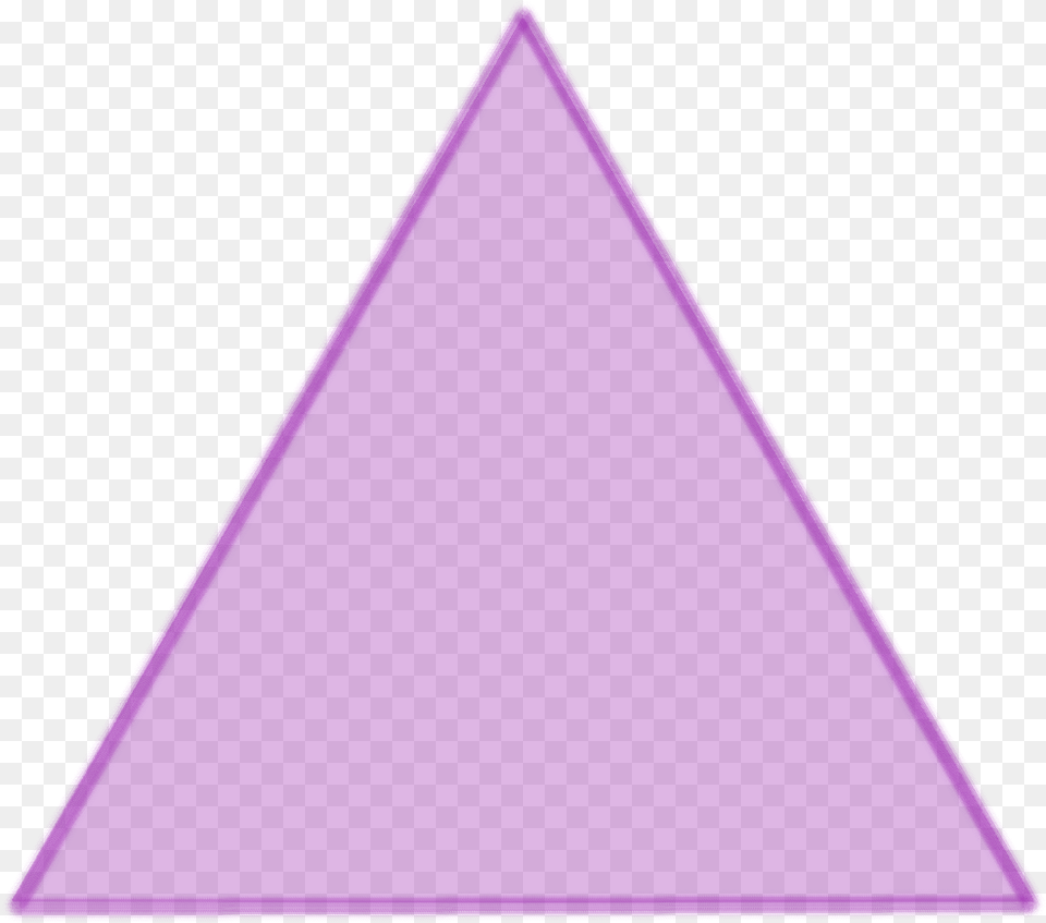Triangle Purple Freetoedit Geometric Trigon Frame Triangle Free Png Download