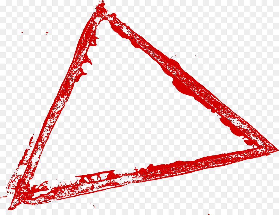Triangle Red Triangle Red Aesthetic Triangle Outline Free Transparent Png