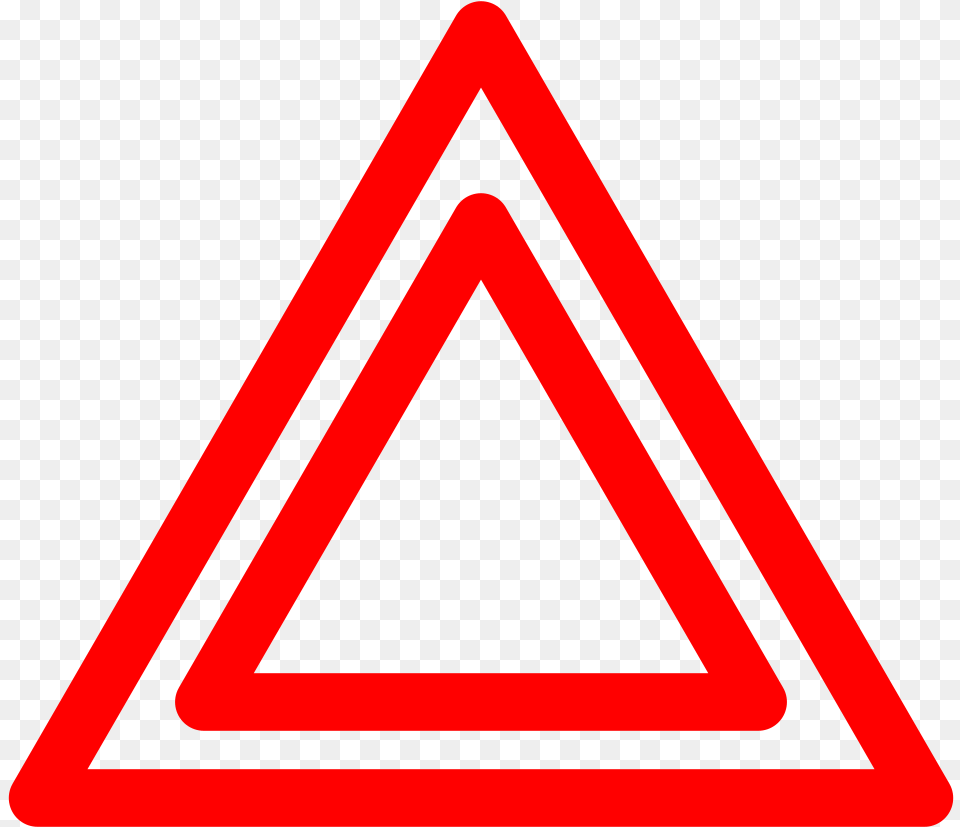 Triangle Shape Objects Outline, Sign, Symbol, Dynamite, Weapon Free Transparent Png