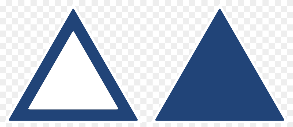 Triangle Sign Model Blue Stock Free Png