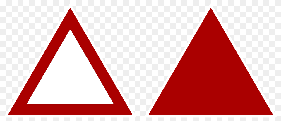 Triangle Sign Model Red Stock, Symbol Png Image