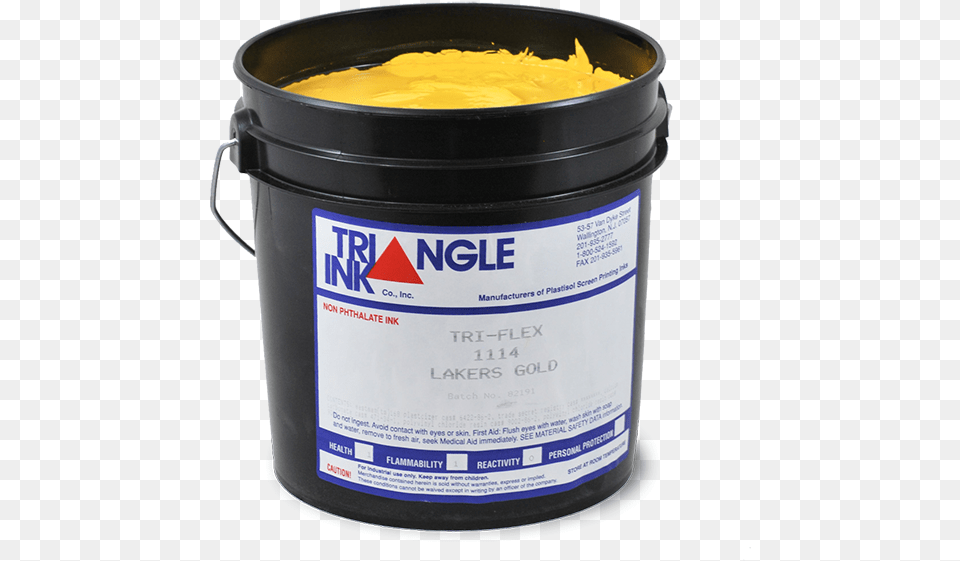 Triangle Tri Flex Multi Purpose 1114 Lakers Gold Plastisol Triangle Ink, Paint Container, Bottle, Shaker, Bucket Free Transparent Png
