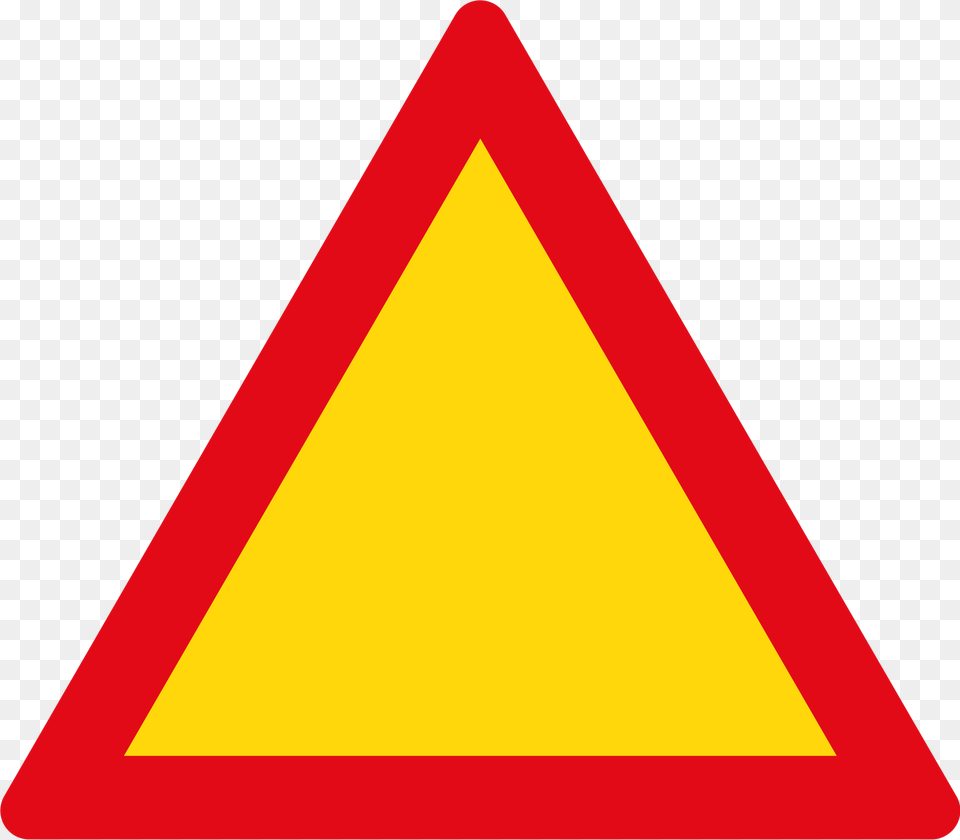 Triangle Warning Sign, Symbol, Road Sign Png Image