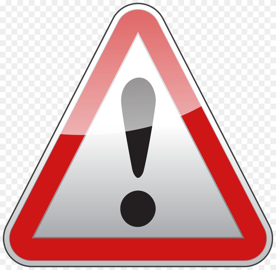 Triangle Warning Sign Clipart, Symbol, Road Sign Png Image