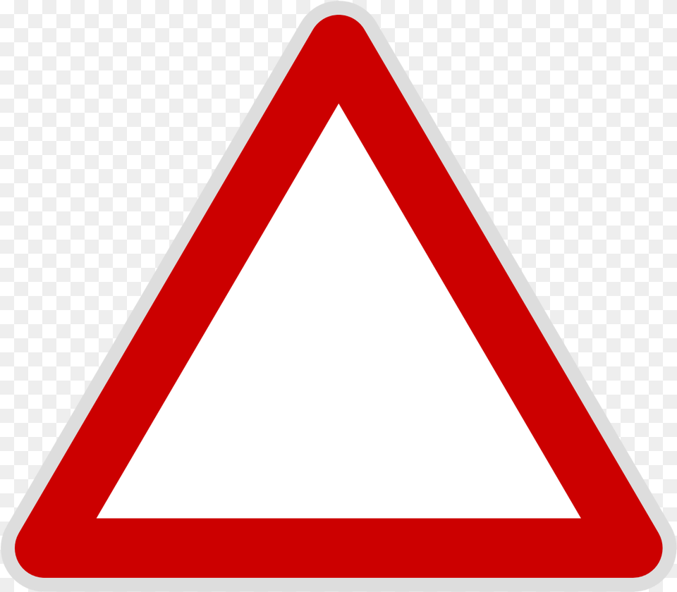 Triangle Warning Sign Template, Symbol, Road Sign Png Image