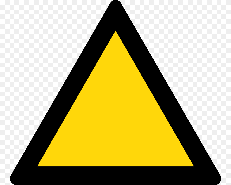 Triangle Warning Sign Warning Signs Yellow And Black Free Transparent Png