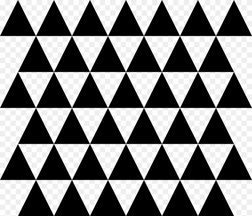 Triangle White And Black, Pattern Free Png