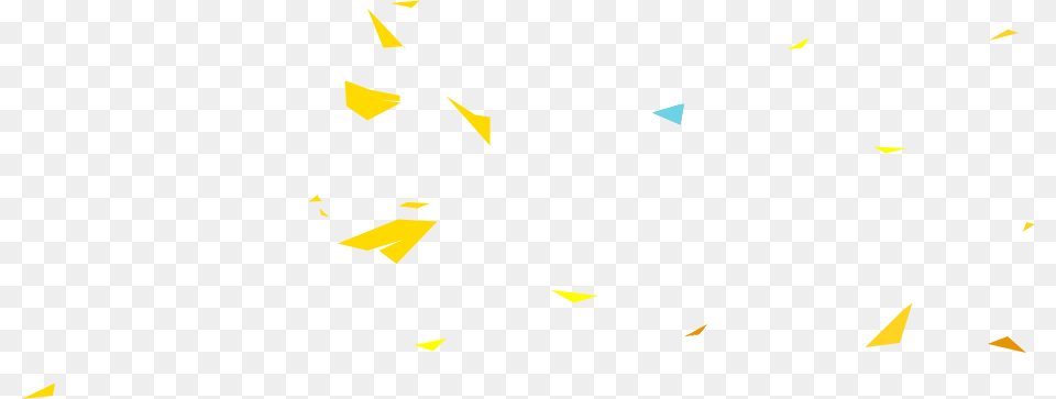 Triangle Yellow Confetti Png Image