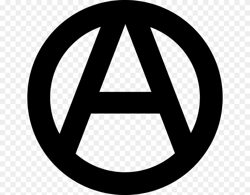 Triangleanglearea Anarchy Symbol, Gray Png