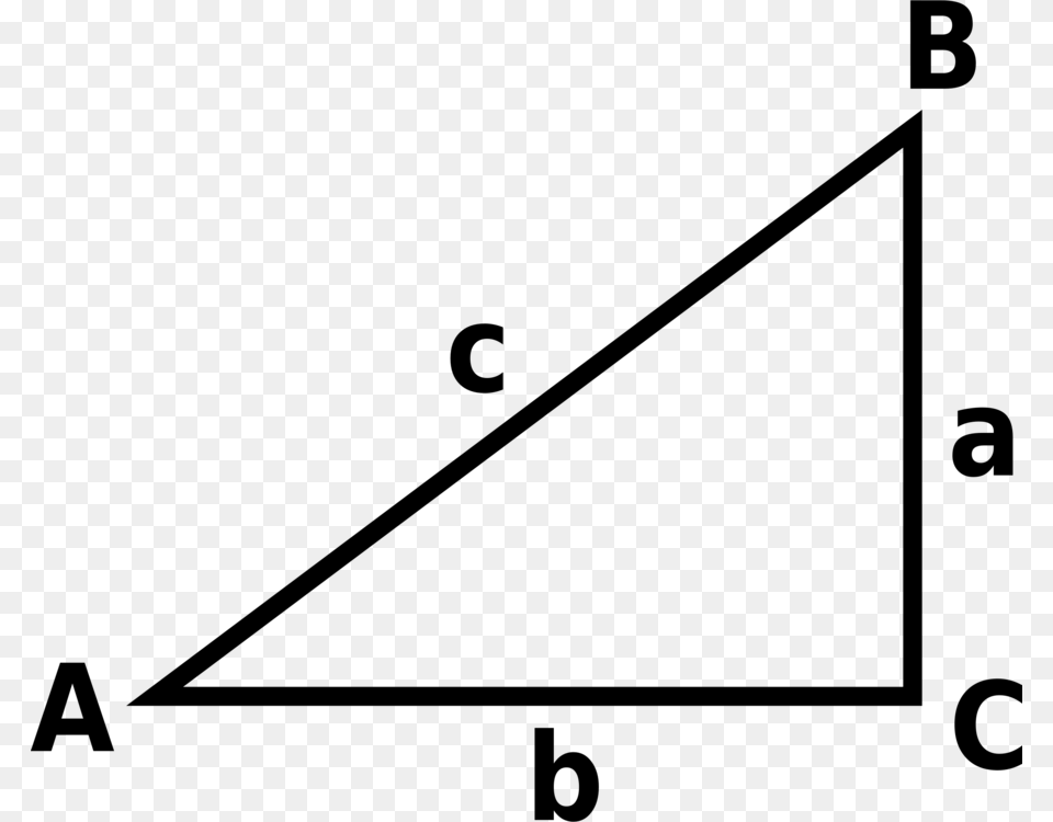 Triangleanglearea Pythagorean Theorem Clipart, Gray Png Image