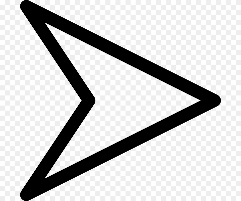 Triangleareasymbol White Arrow Right, Gray Free Transparent Png