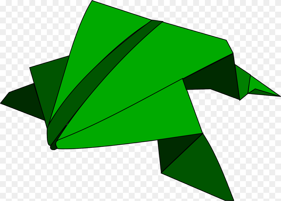 Triangleplantgrass Origami Frog, Art, Paper Png Image