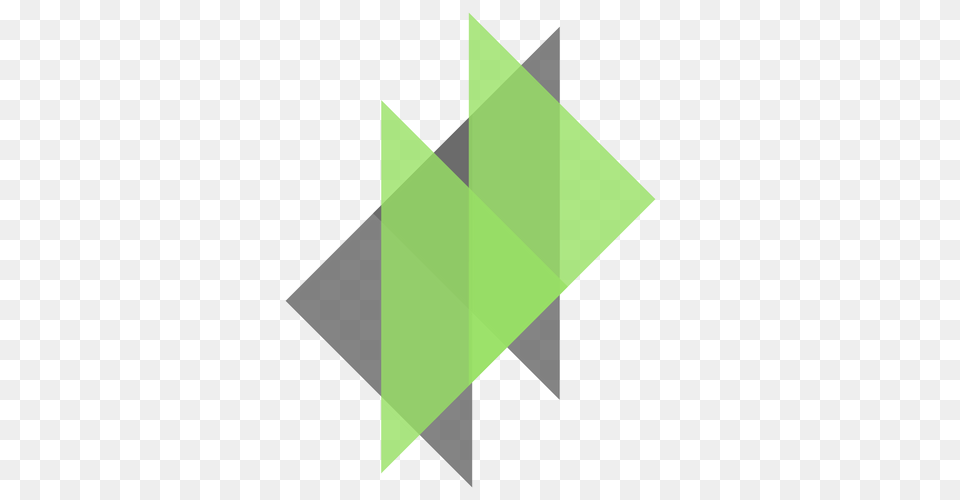 Triangles Logo Element Green, Triangle, Symbol, Art Free Png Download