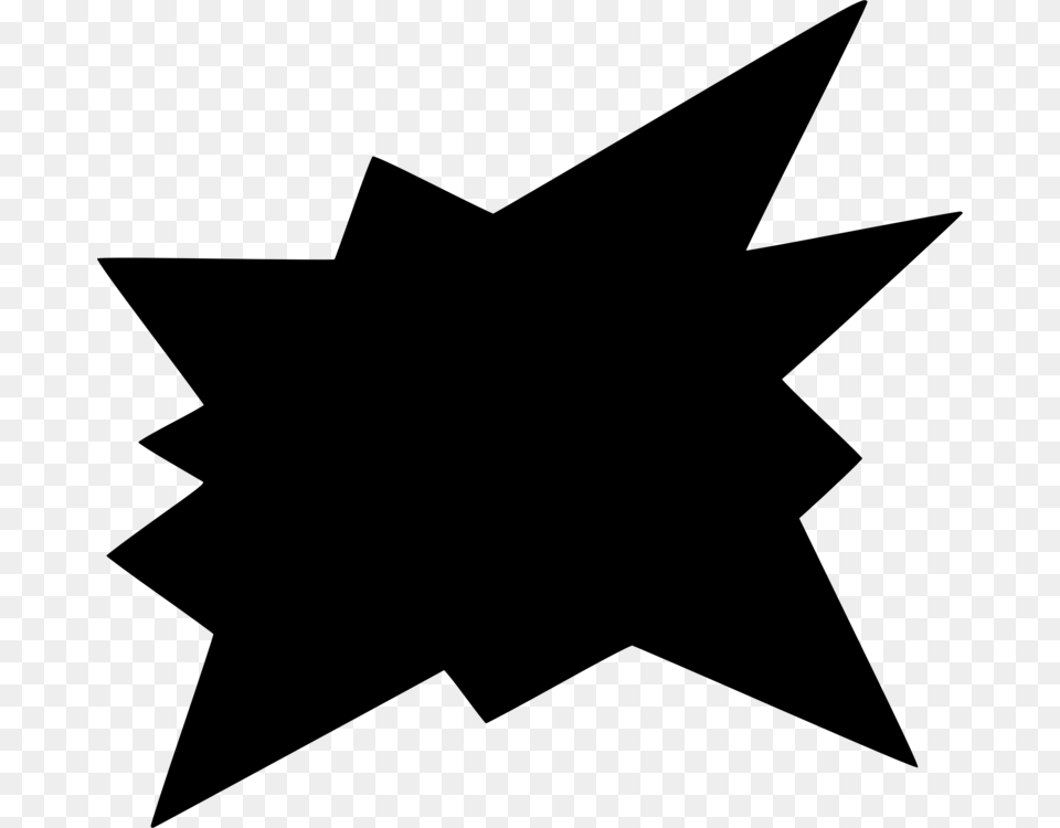 Trianglestarsymmetry Emblem, Gray Png Image