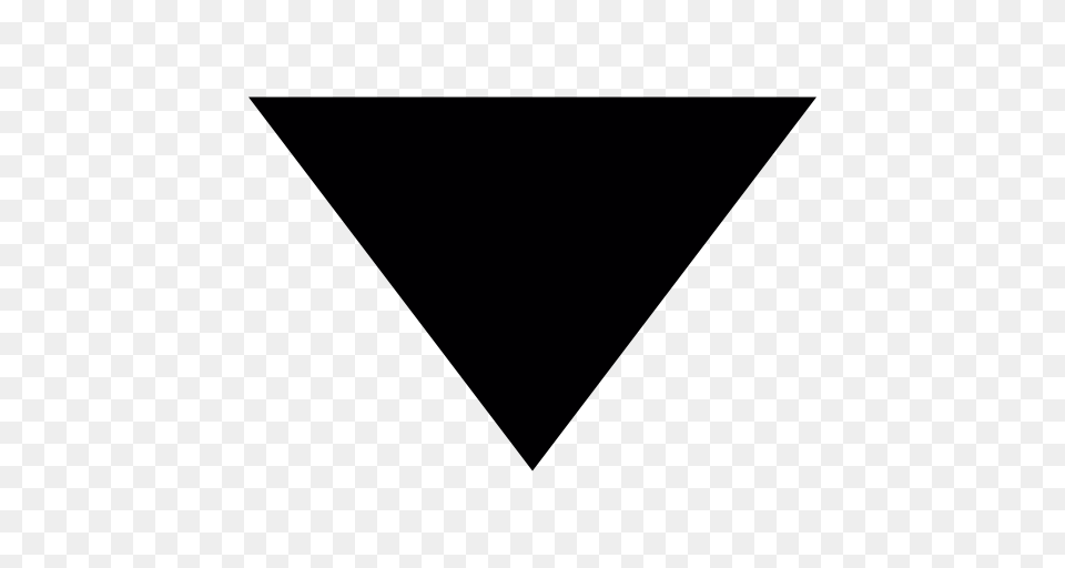 Triangular Arrow Pointing Down, Triangle Free Transparent Png
