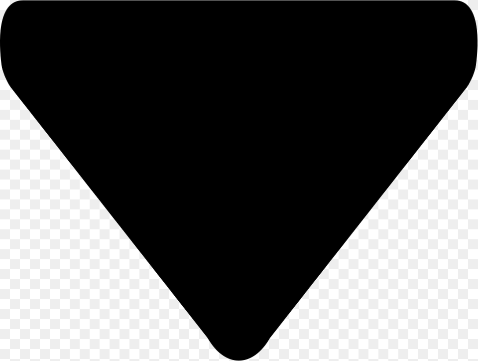 Triangular Black Arrow Pointing Down Comments Costa Rica, Triangle Free Png