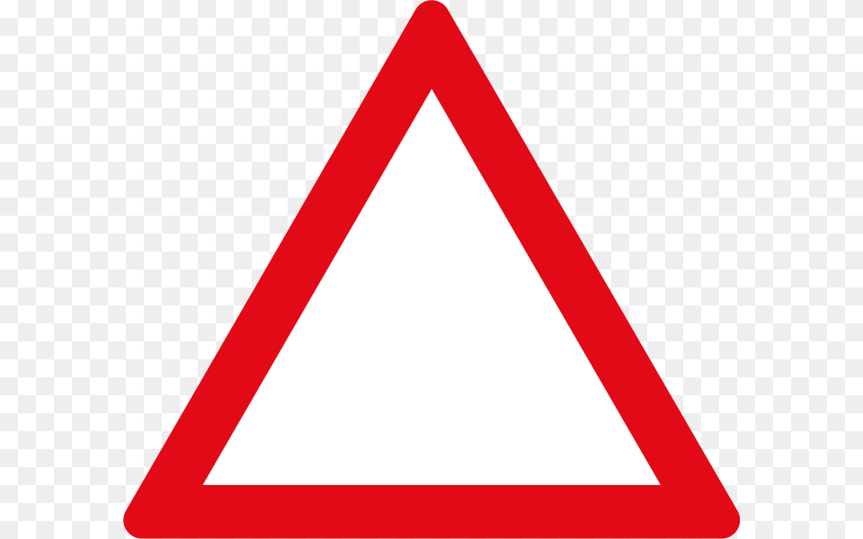 Triangular Clipart Blank Triangle Sign, Symbol, Road Sign Png Image