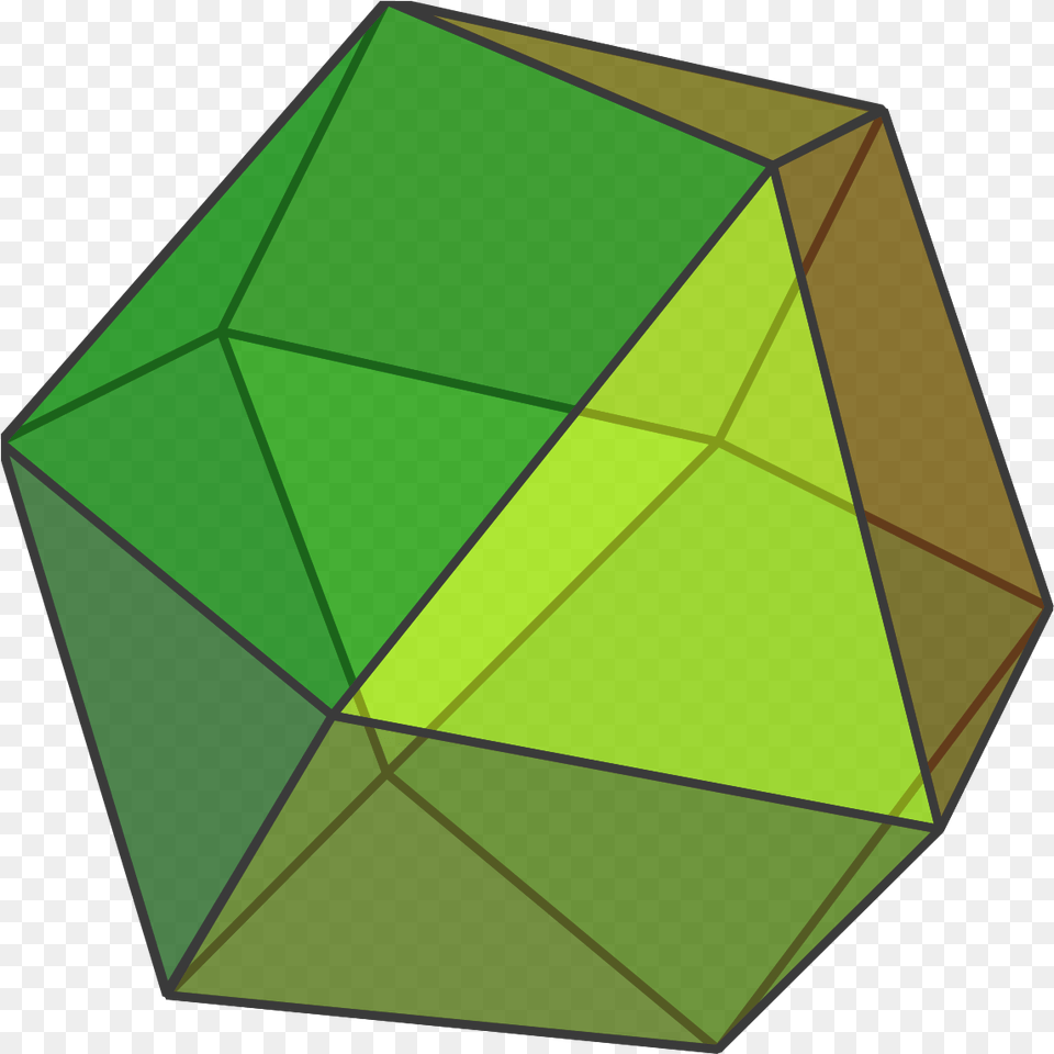 Triangular Clipart Green Triangle Cuboctahedron, Accessories, Gemstone, Jewelry, Diamond Png Image