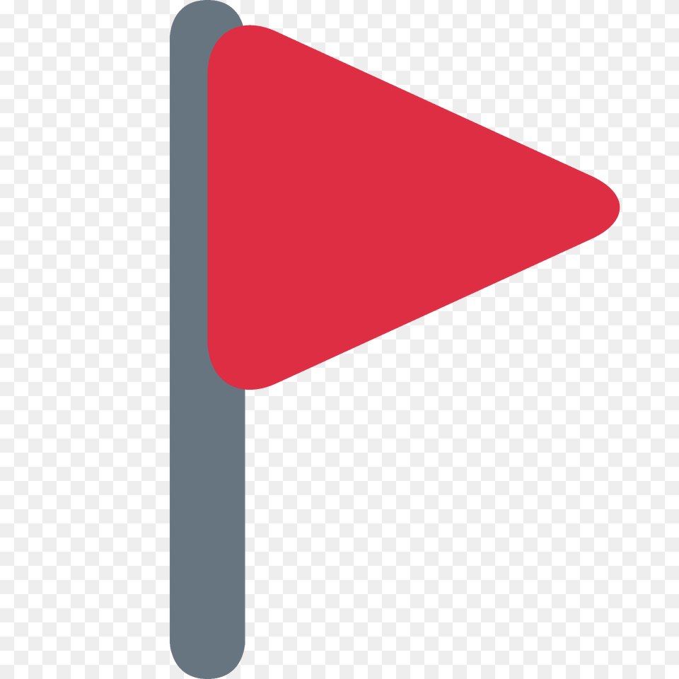 Triangular Flag Emoji Clipart, Sign, Symbol, Triangle, Road Sign Free Transparent Png