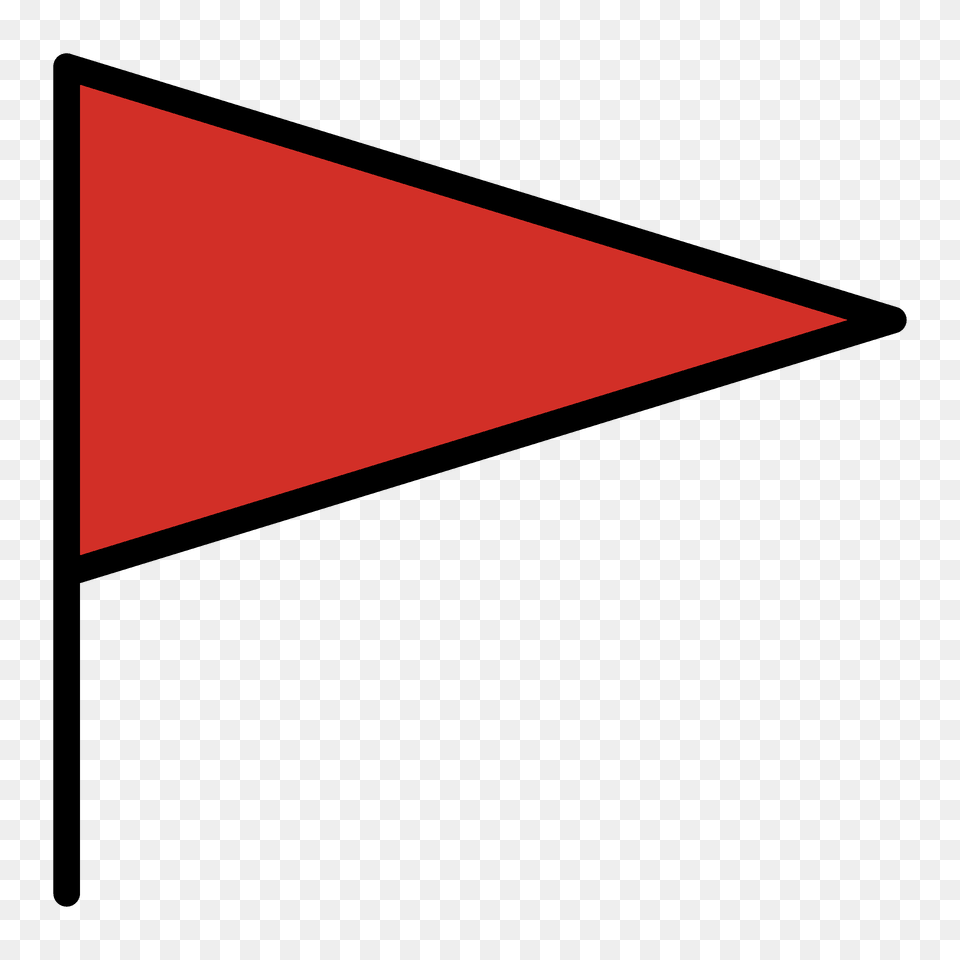 Triangular Flag Emoji Clipart, Triangle Free Png Download
