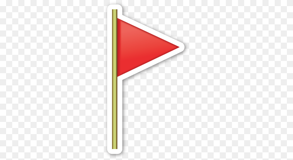 Triangular Flag On Post Emoticons Extras Flag, Sign, Symbol, Road Sign Free Transparent Png