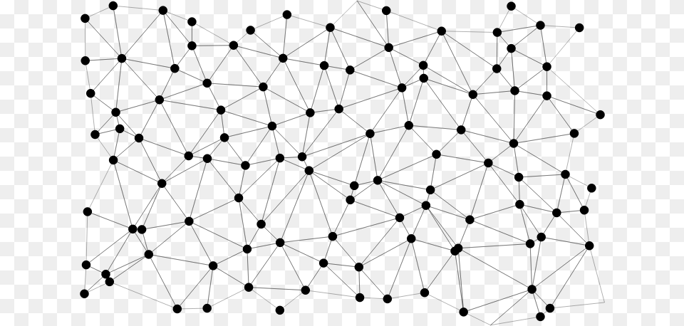 Triangular Grid With Circles Triangular Grid, Gray Free Png