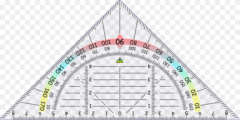 Triangular Protractor, Triangle Png Image