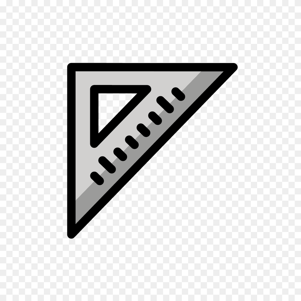Triangular Ruler Emoji Clipart, Triangle, Arrow, Weapon, Arrowhead Png Image