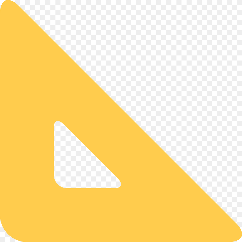 Triangular Ruler Emoji Clipart, Triangle, Symbol, Text, Sign Free Transparent Png