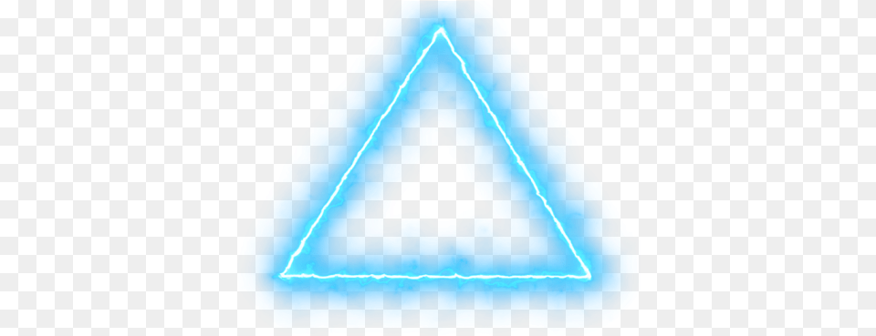 Triangulo Azul Neon Freetoedit Effect For Picsart, Triangle Free Png