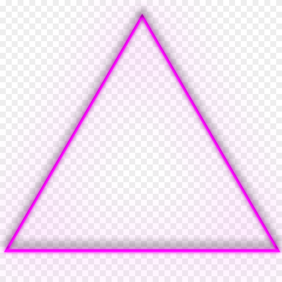 Triangulo Neon Image, Triangle, Purple Png
