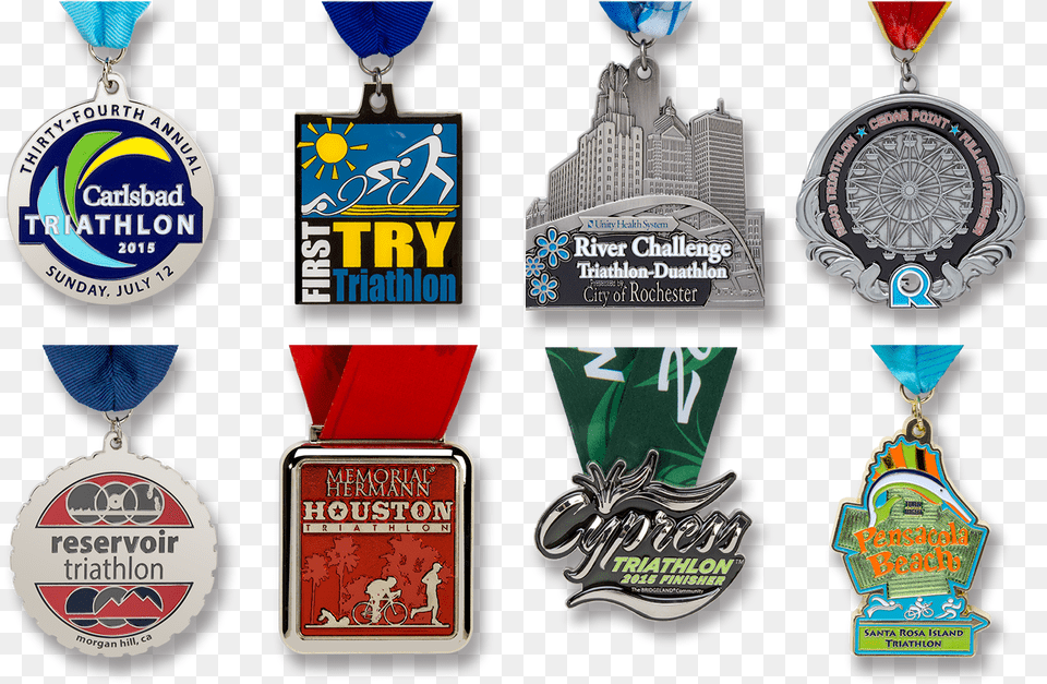 Triathlon Custom Medals Collection Custom Medal, Accessories, Logo, Jewelry, Necklace Png