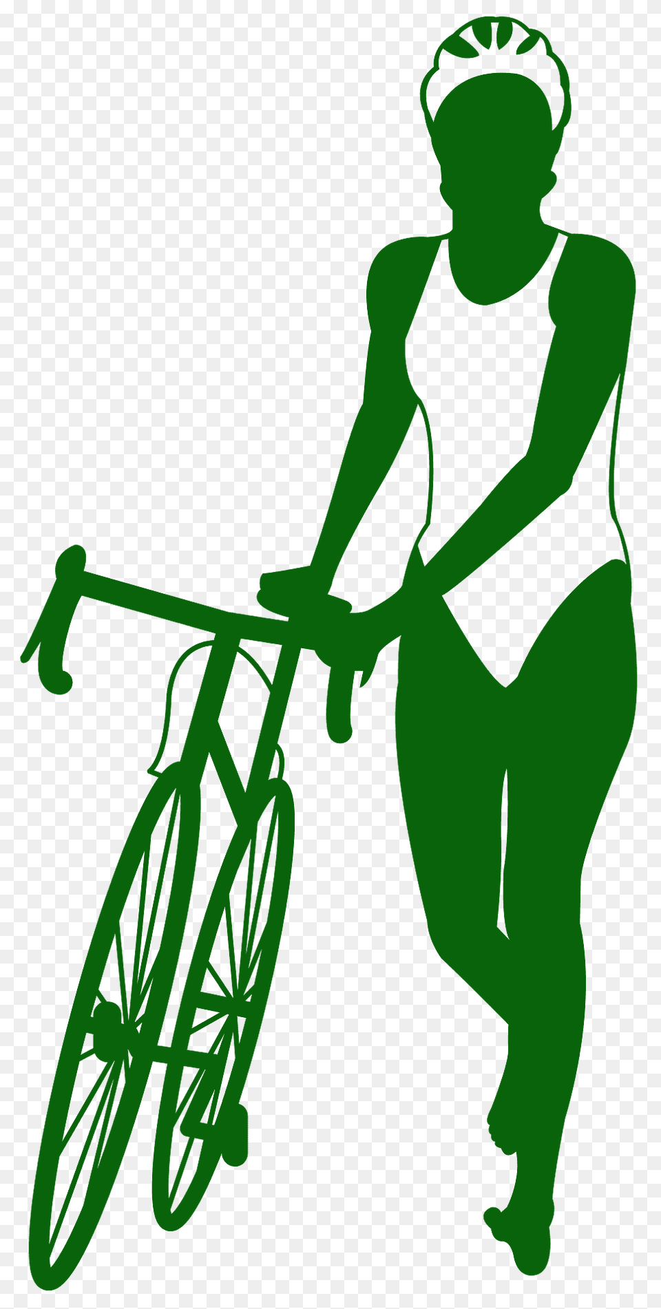 Triathlon Silhouette, Person, Bicycle, Transportation, Vehicle Free Png