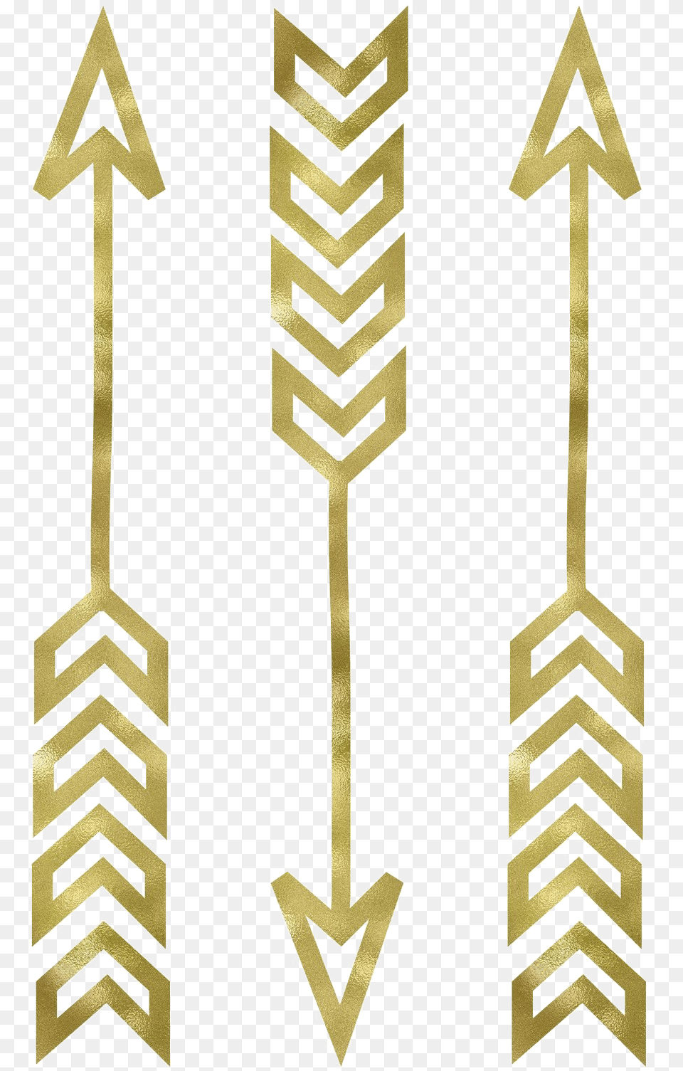 Tribal Arrow Printable Wall Art Gold, Weapon, Accessories, Earring, Jewelry Free Transparent Png