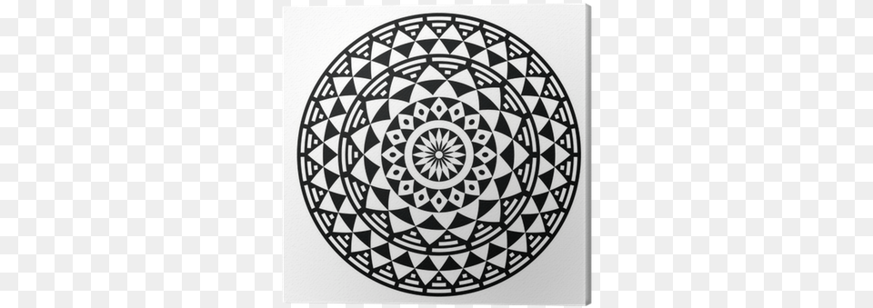 Tribal Aztec Geometric Pattern Or Print In Circle Geometric Design In Circle, Home Decor, Art Free Png Download
