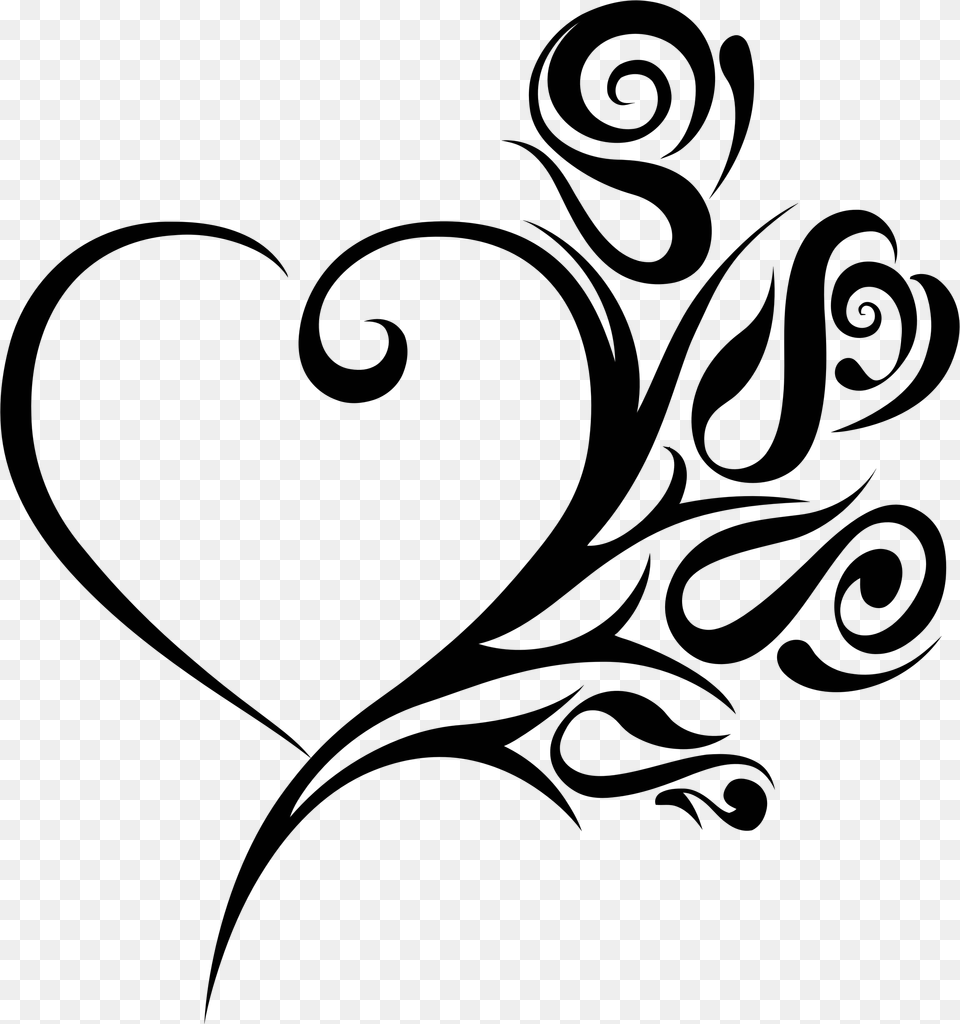 Tribal Clipart Tribal Heart, Art, Floral Design, Graphics, Pattern Png Image