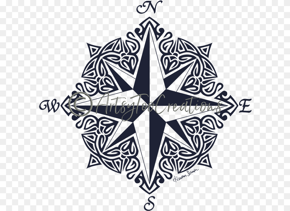 Tribal Compass Rose Rose Compass Png Image